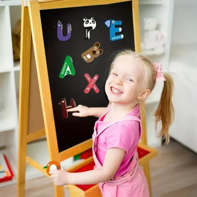Montessori Jigsaw Magnetic Alphabet Puzzle Pieces