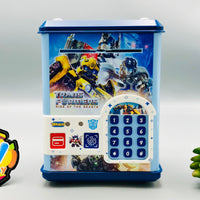 Transformers Fingerprint & Swipe Card Unlock Piggy Bank
