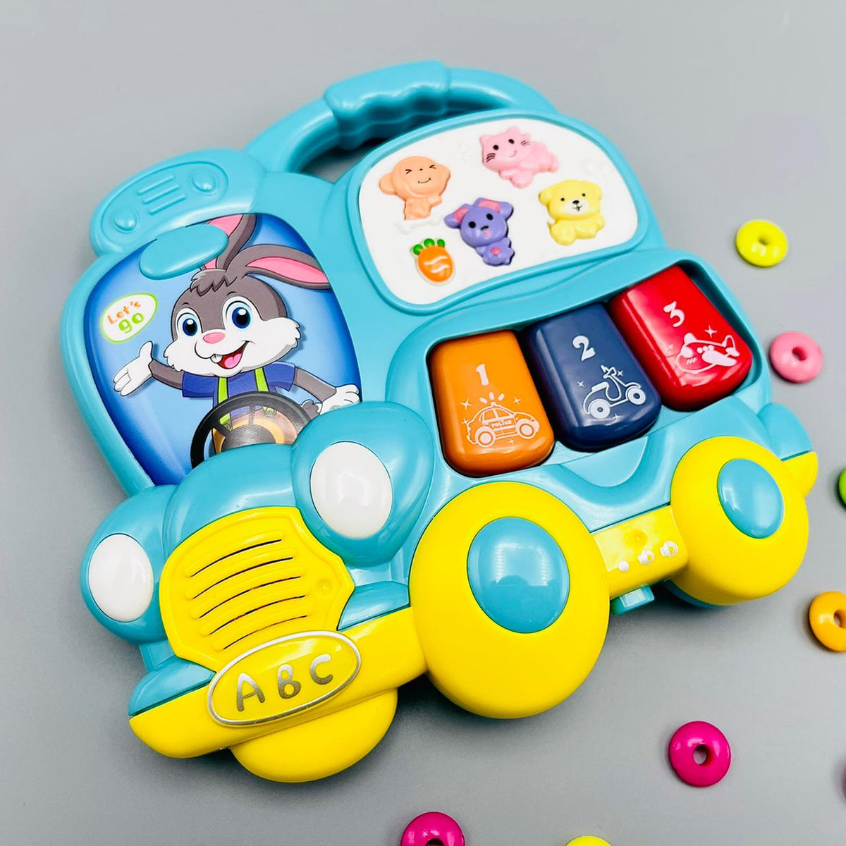 Music Party Set - Bunny Car, Musical Phone, Car Keys