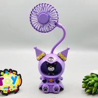 Kuromi Flexible Table Fan With Sharpener