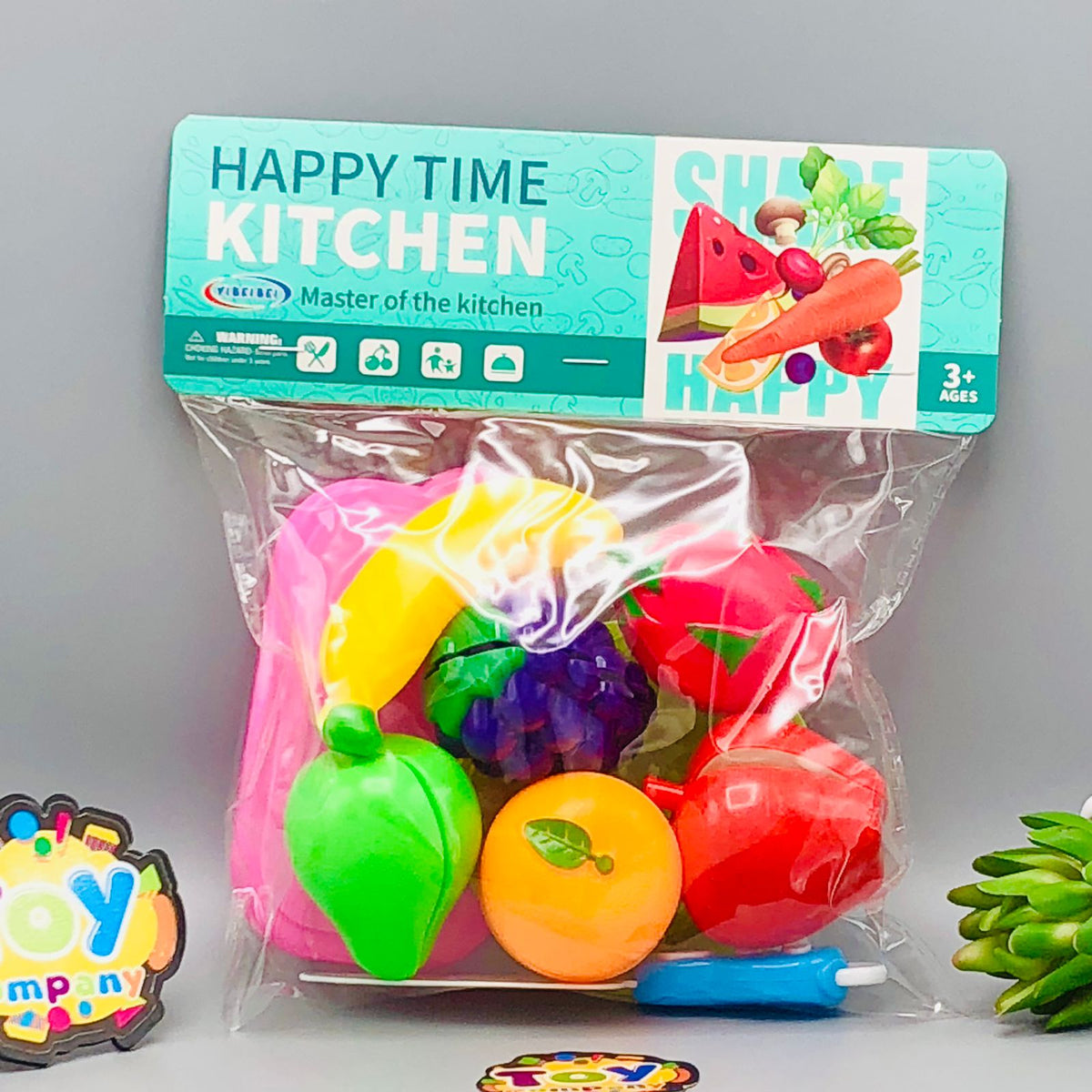 9Pcs Pretend Play Fruits Cutting Set