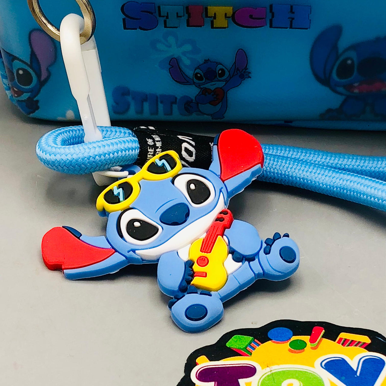 Premium Stitch Themed Kids Pencil Pouch - Blue