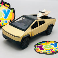 Mini Diecast Tesla Pickup Truck With Bike - 1Pc