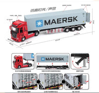 1:24 Diecast Metal Transport Container Truck