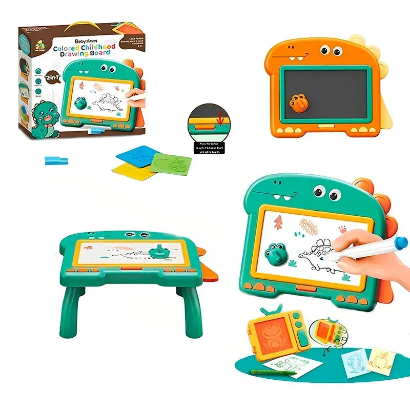 Multi-functional Kids Dinosaur Drawing Board