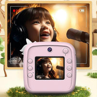 Kids Dual Camera Instant Digital Print Camera - Unicorn