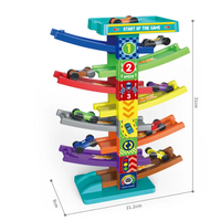 DIY 20Pcs Sliding Cars Ramp Track Set