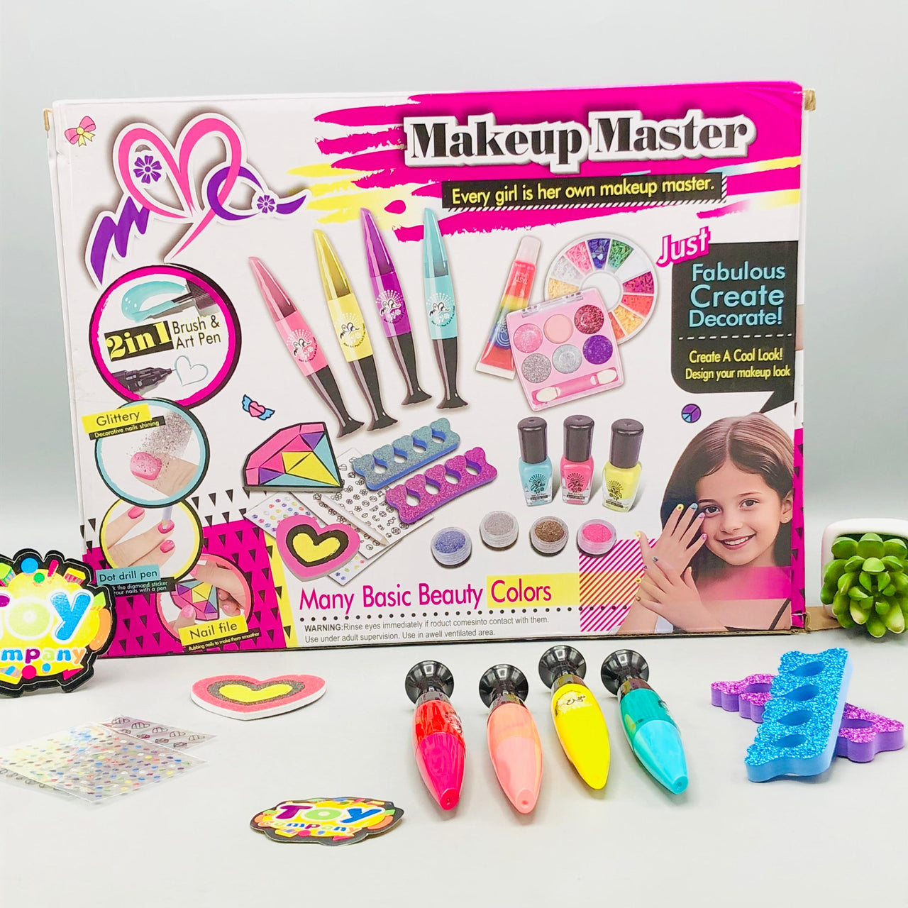 8Pcs Girls Realistic Nail Art Kit