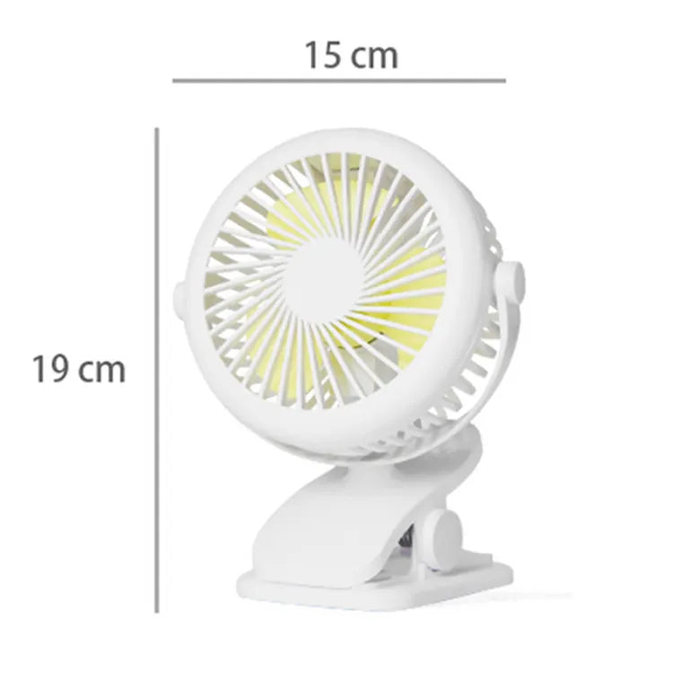 Rechargeable Mini Slim Table Clamp Fan