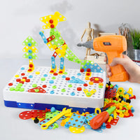 239+ Pieces Kids Creative Mosaic Drill Puzzle Box