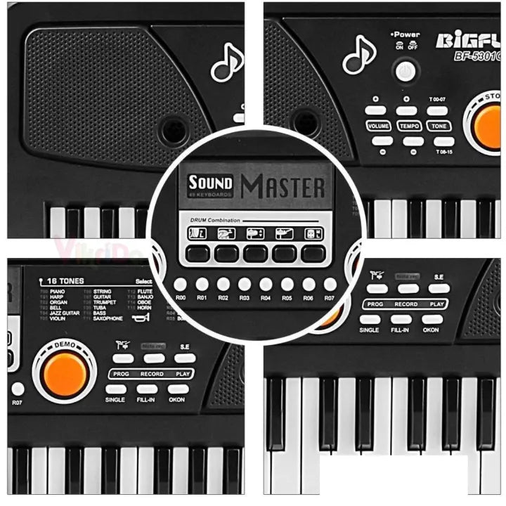 49 Keys BigFun Electronic Keyboard With Microphone