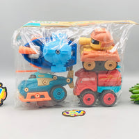 DIY 4Pcs Military Screw Vehicles