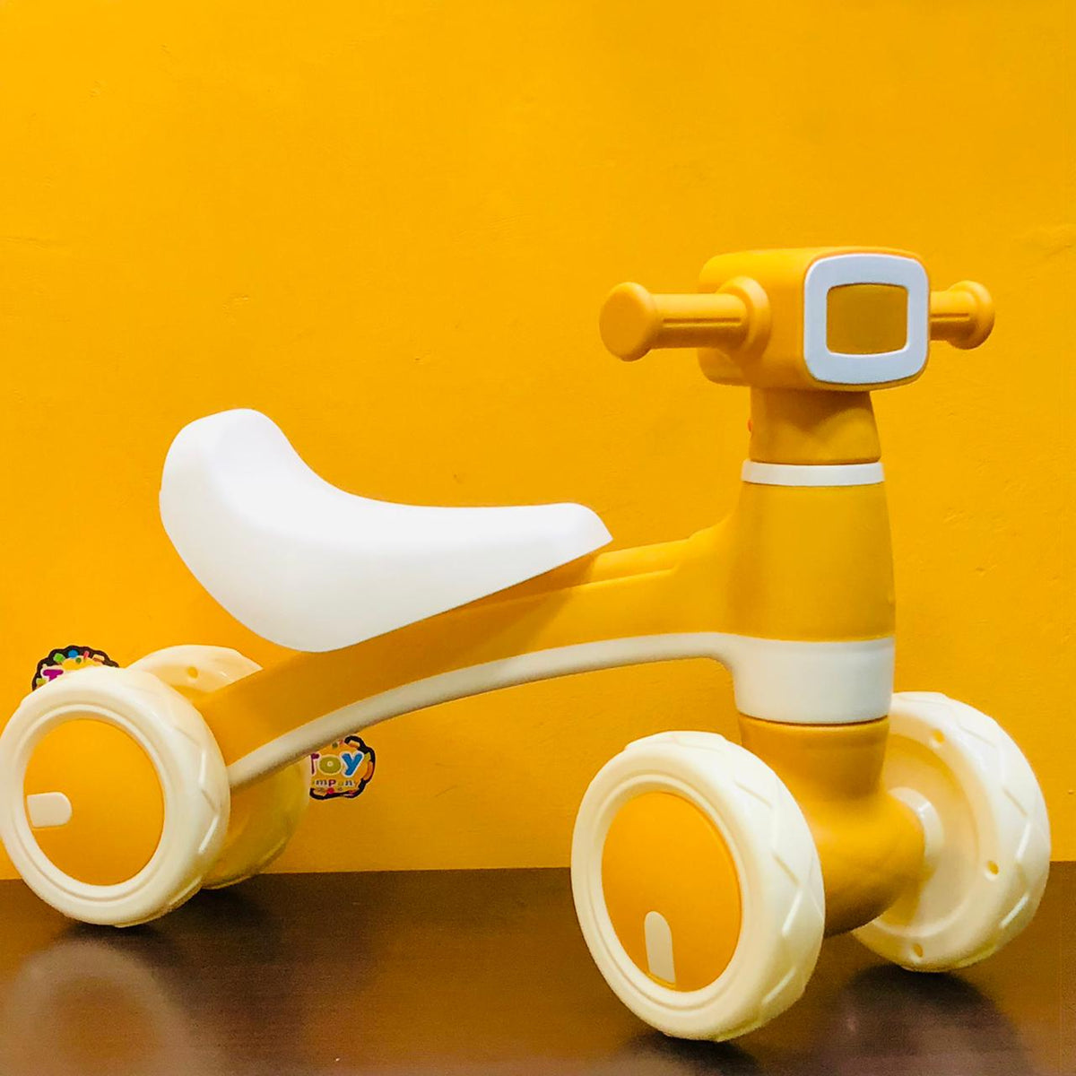 Animation Ride-on Baby Foot To Floor Balance Bike - Yellow