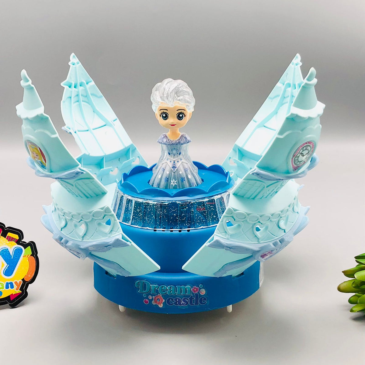 Multi-functional Rotating Doll Castle With Light & Music