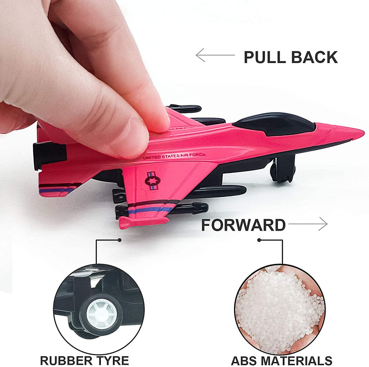 Diecast Pullback Air-planes Model Set of 4