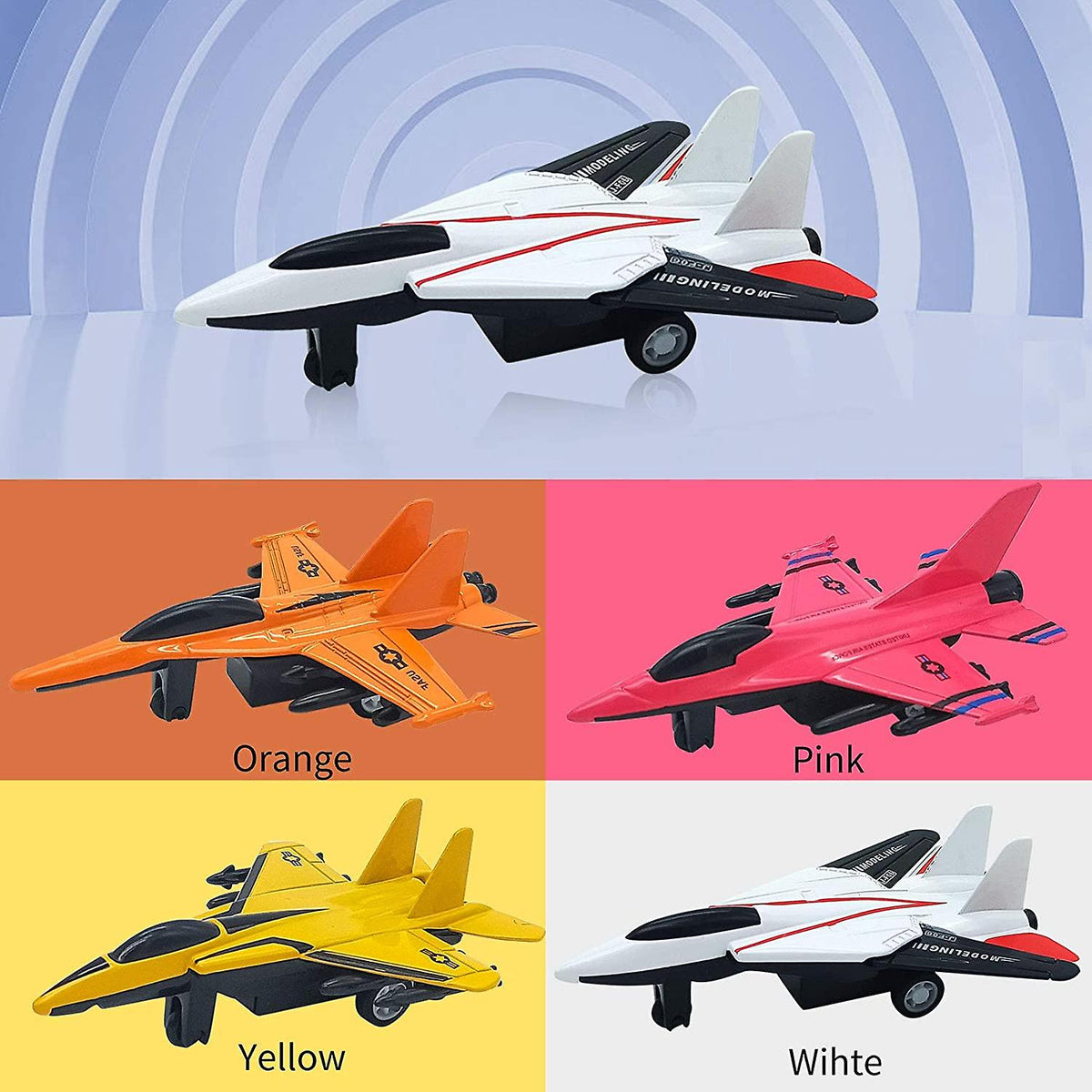 Diecast Pullback Air-planes Model Set of 4