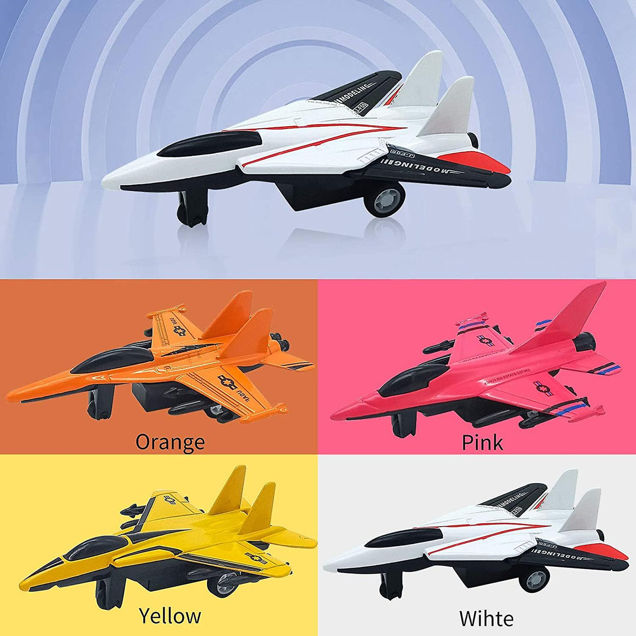 Diecast Pullback Air-planes Model Set of 4