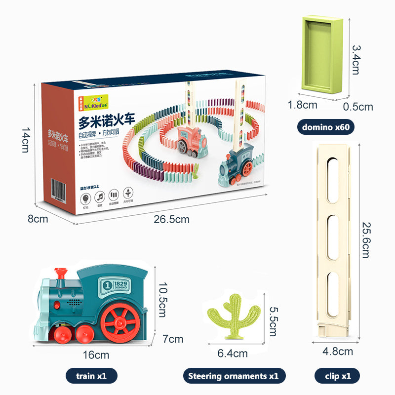 Automatic Domino Laying Electric Train