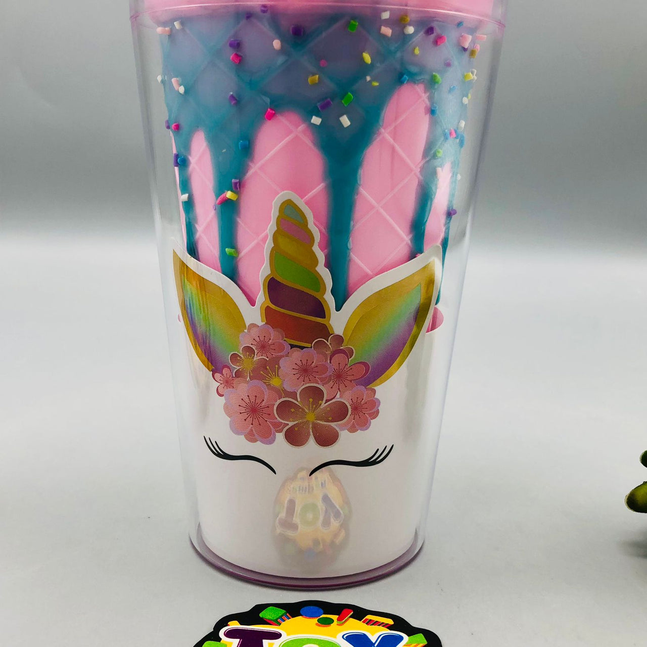 Double-Walled Snowflake Ice-cream Sipper Mug