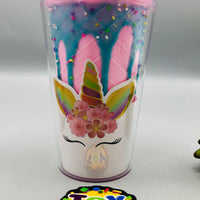 Double-Walled Snowflake Ice-cream Sipper Mug