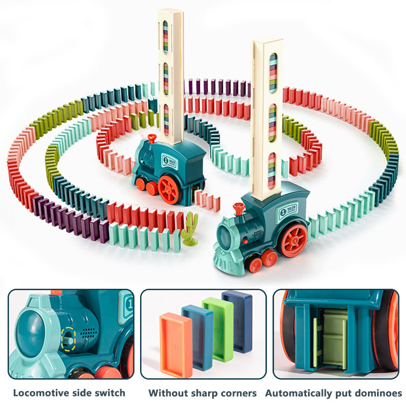 Automatic Domino Laying Electric Train
