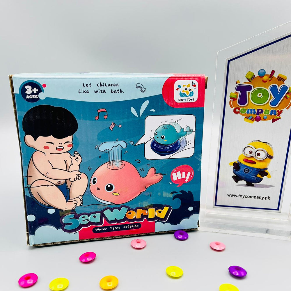 Baby Bath Spray Water Fish & UFO Car Base