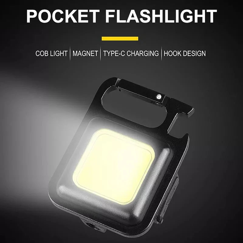 Mini COB Rechargeable Keychain Light