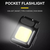 Mini COB Rechargeable Keychain Light