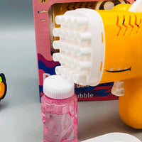 Kids Dinosaur Themed Colorful Bubble Gun 