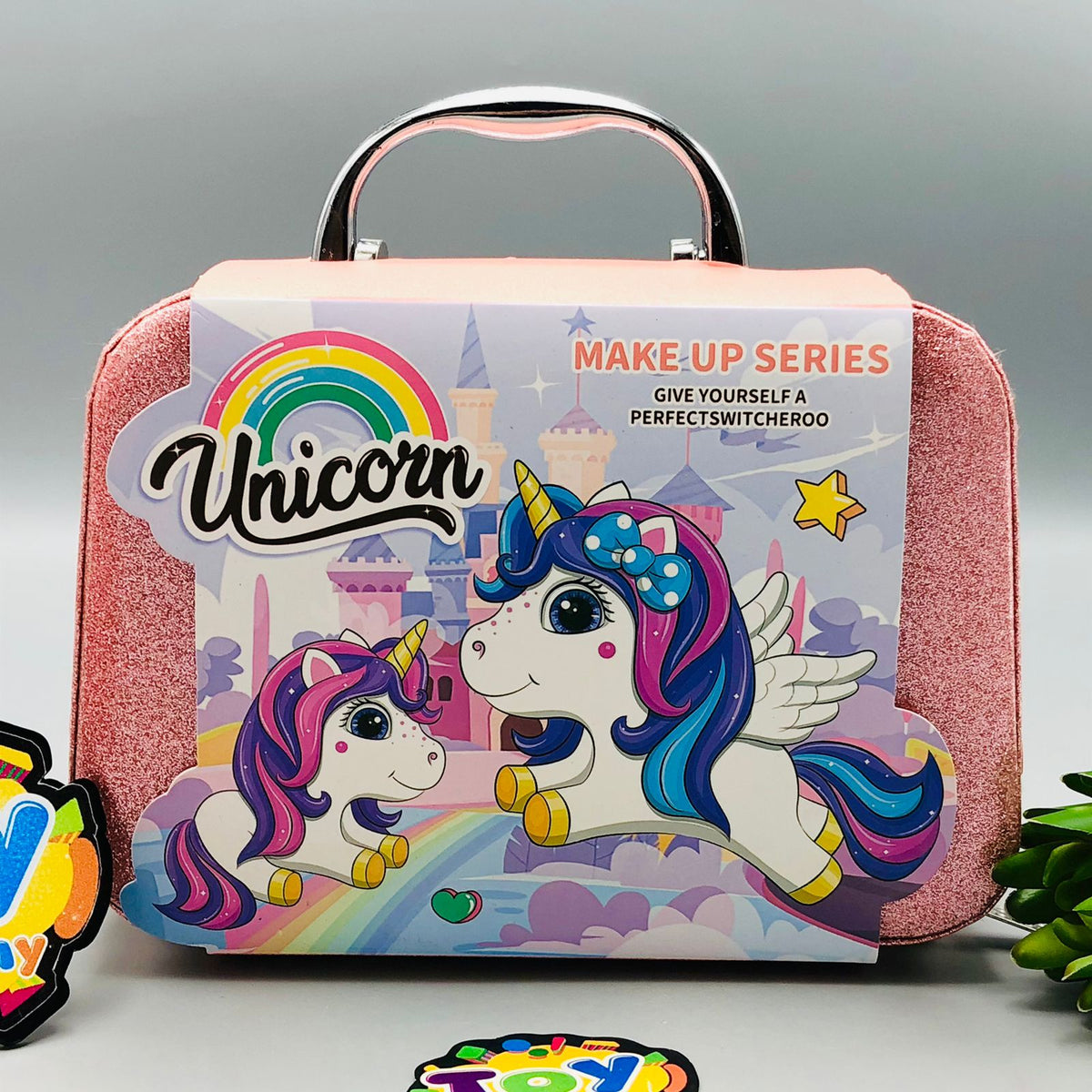 16Pcs Realistic Unicorn Makeup Bag