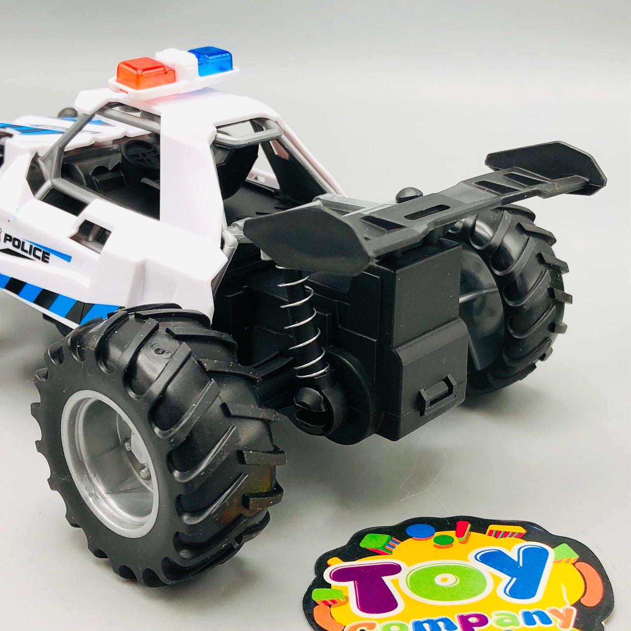 Kids ABS Pullback Police Car With Light & Sound - 1Pc