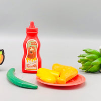 21Pcs Pretend Play Food With Frying Pan
