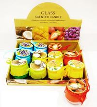 1Pc Home Aroma Glass Scented Candle - Assortment