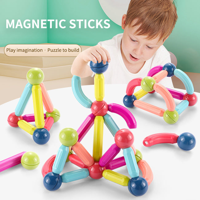 50Pcs Magnetic Puzzle Block Set