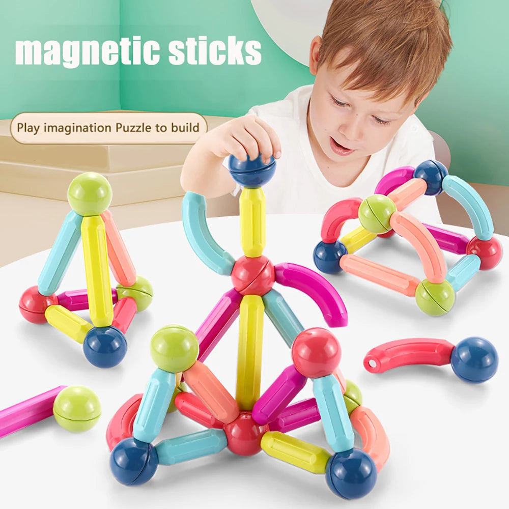 25 Pcs Magnetic Stick & Link With Storage Bag