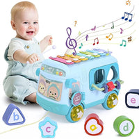Sobebear Baby Musical Xylophone & Puzzle Bus