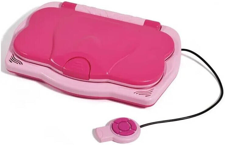 20 Activities Kids Intellectual Mouse Control Laptop - Pink