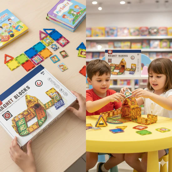 25Pcs DIY Magnetic Tiles Building Blocks