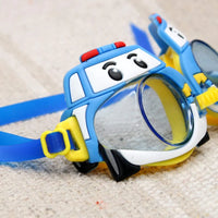 Kids Silicon Adjustable Swimming Goggles - Assortment