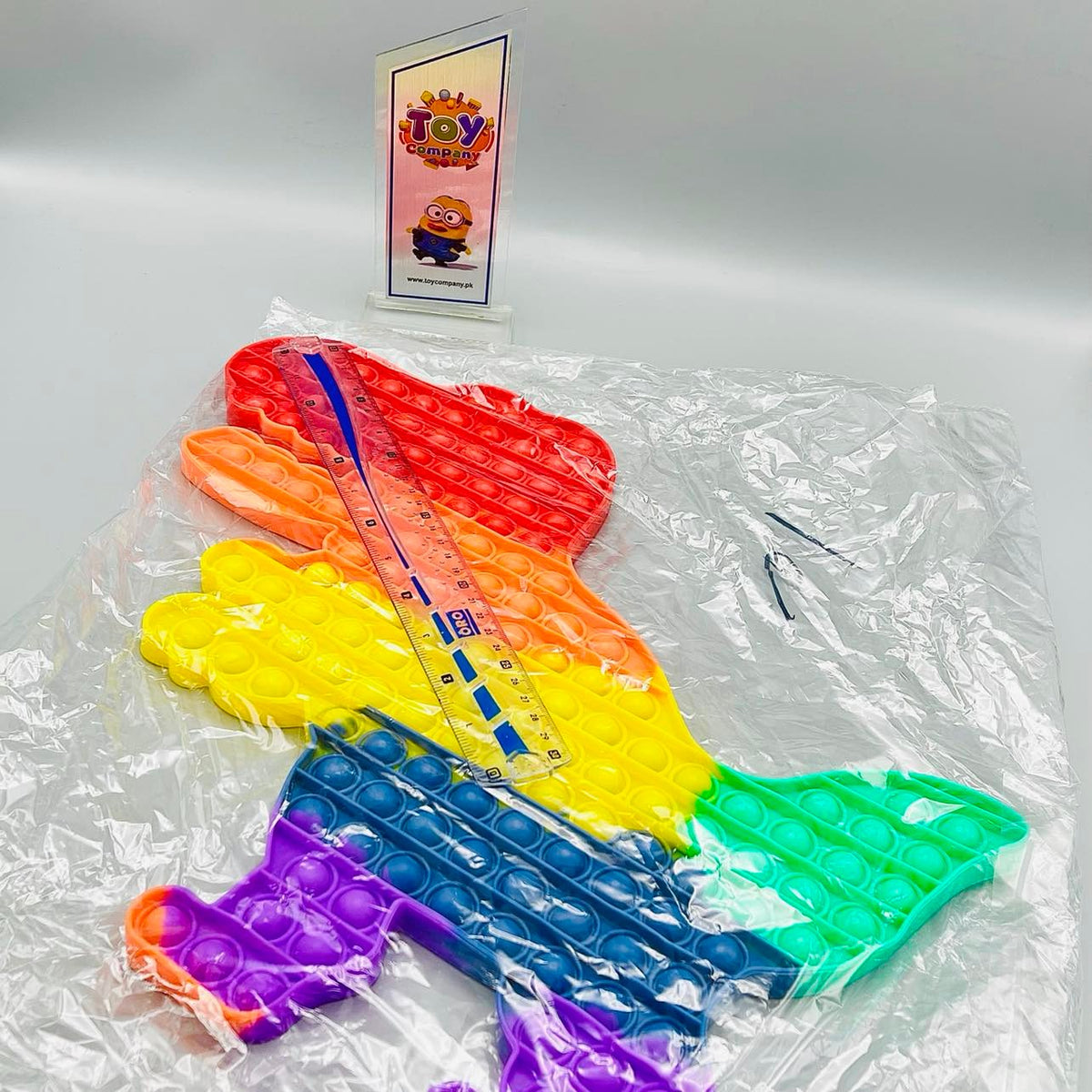 XL 18 Inches Push Pop It Bubble Fidget - Dino
