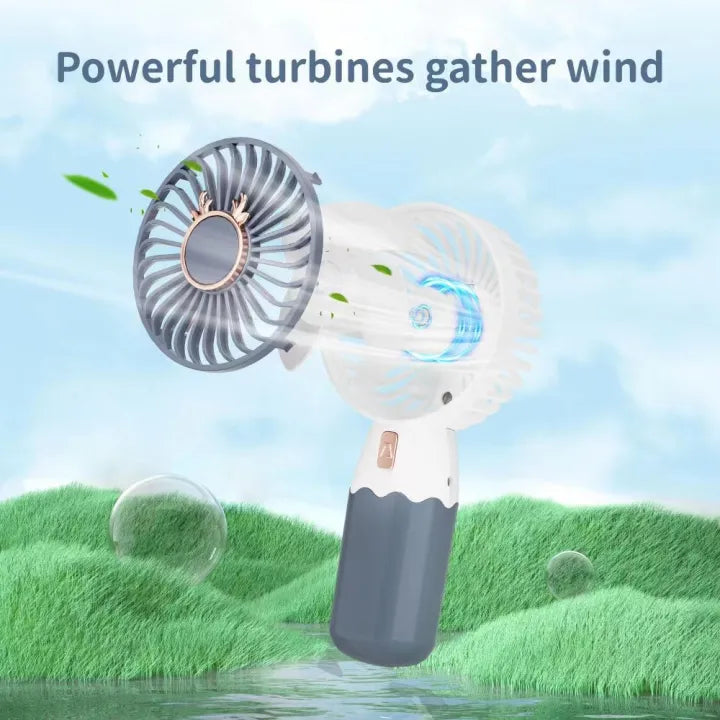 Rechargeable Hello Summer Mini Fan With Separate Base