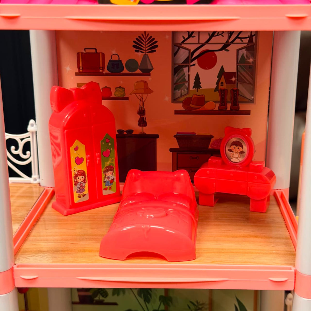 DIY 3 Floor Dream Castle Princess Doll House