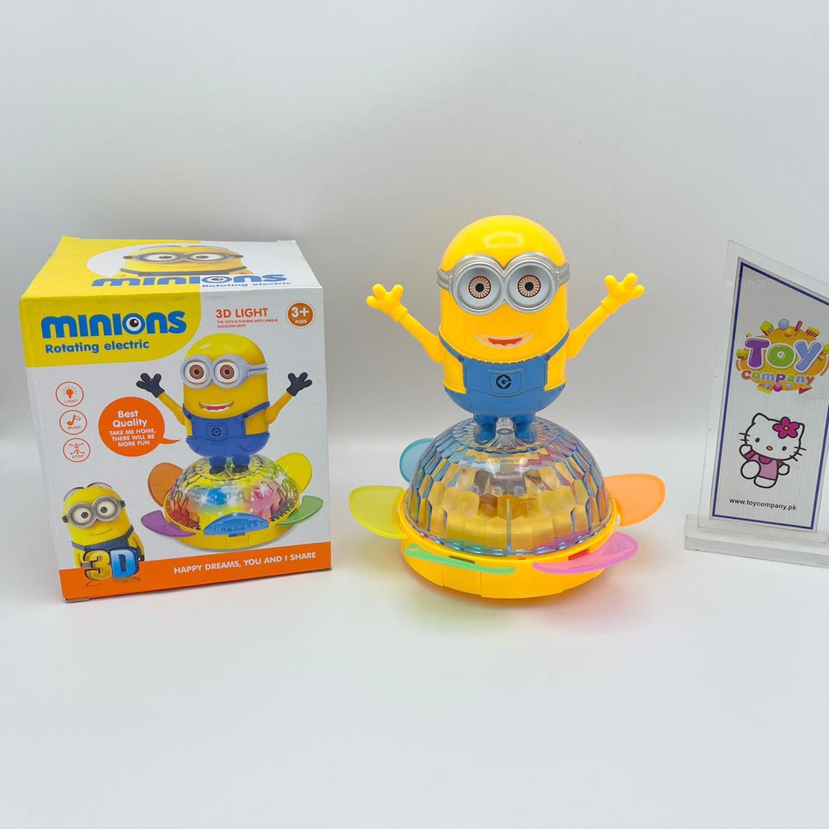 Minions - 3D Lights & Rotation