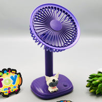 Rechargeable Kuromi Desktop Fan With Cartoon Buddy