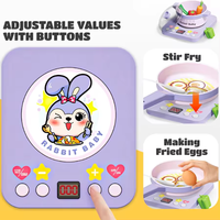 26Pcs Pretend Play Kitchen Cooking Set With Stove