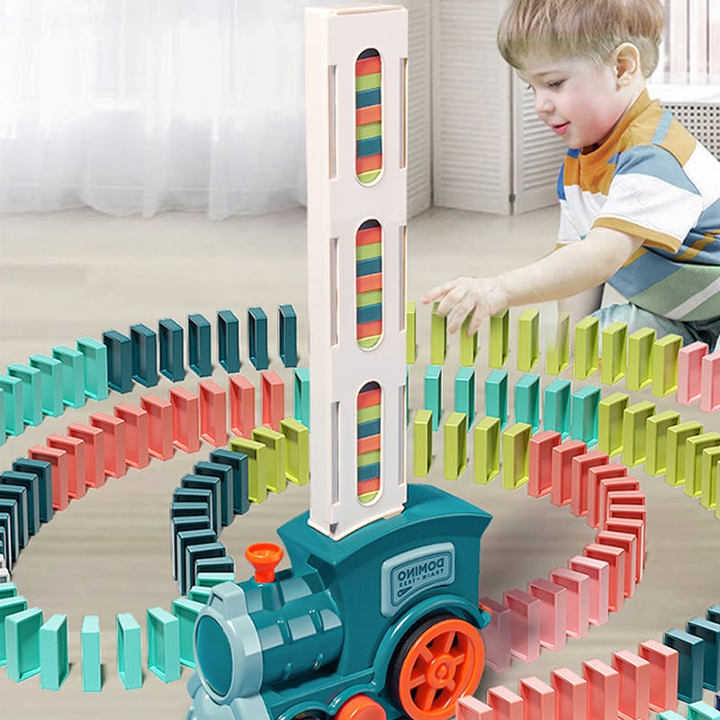 Automatic Domino Laying Electric Train