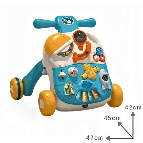 3in1 Baby Musical Walker & Activity Table - Blue