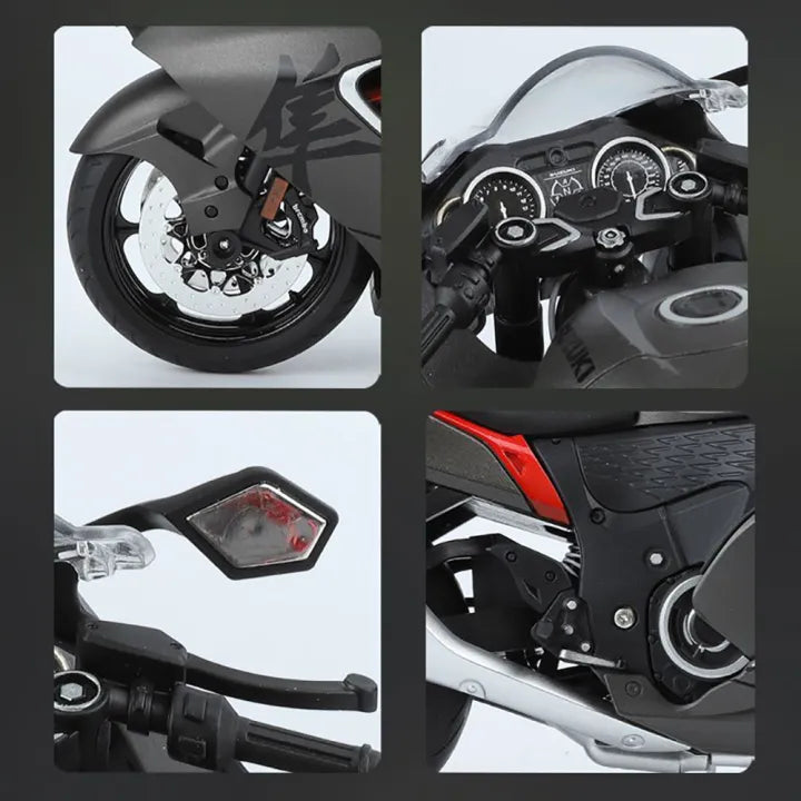 1:9 Diecast Suzuki Hayabusa Model Bike - Black