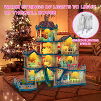 275Pcs DIY  Dream Villa Luxury Doll House