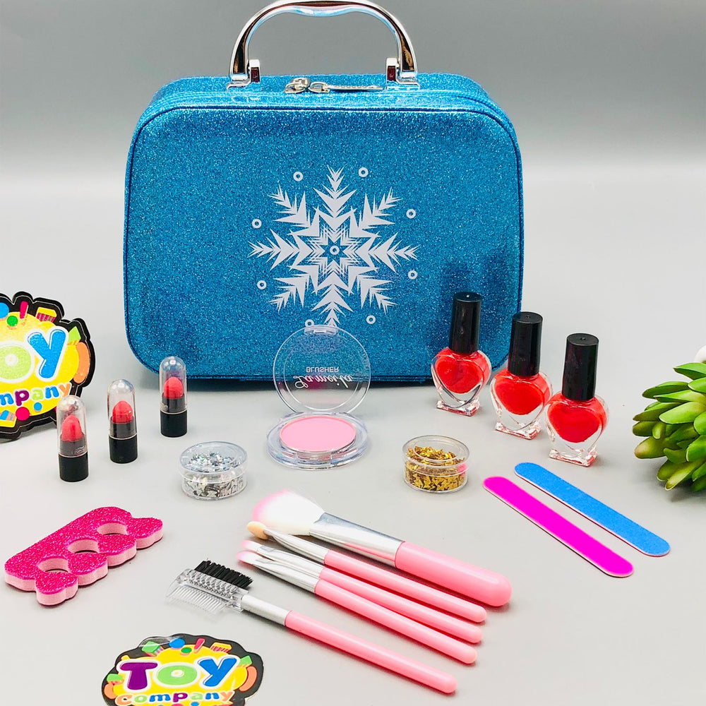19Pcs Frozen Realistic Fashion Girl Makeup Bag